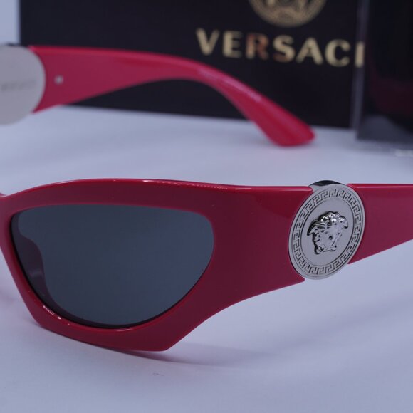 Versace VE4450 541787 Cat Eye Sunglasses – Pink/Dark Grey - Picture 2 of 10